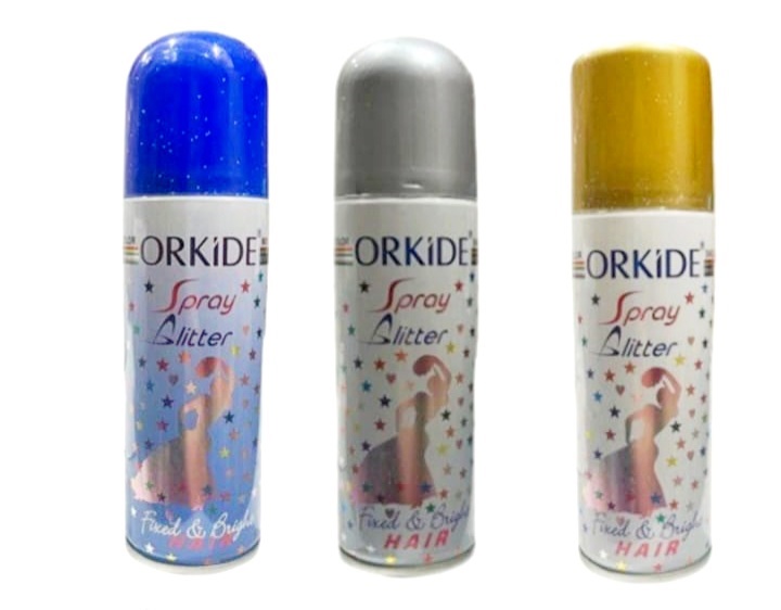 ספריי נצנצים לשיער ולגוף